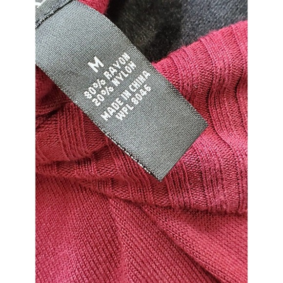 Alfani Women Solid Pink Rayon Long Sleeve Turtle Neck Casual Sweater Size Medium - Picture 10 of 12